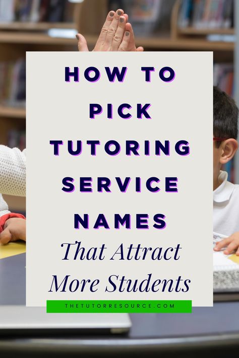 When it comes to choosing unique tutoring business names, there are a few things you should keep in mind. Our full article has tips to help you choose the perfect name for your business plus idea for names to help you brainstorm! Tutoring Business Ideas, Flyer For Tutoring, Private Tutoring Flyer, Tutoring Business Forms, Starting A Tutoring Business, Tutor Business, Tuition Centre, Teaching Business, Tutoring Business