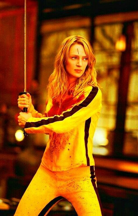 Uma Thurman Kill Bill, Kill Bill Costume, Kill Bill Movie, Kill Bill Vol 1, Quentin Tarantino Movies, Septième Art, Uma Thurman, Halloween Costume Outfits, Kill Bill