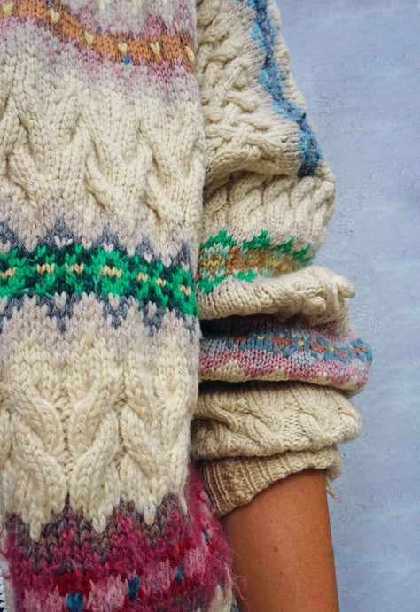 Long Oversized Cardigan, Knitwear Inspiration, Vintage Knitwear, Fair Isles, Haken Baby, Chunky Knit Cardigan, Knitwear Fashion, Fair Isle Knitting, Knitwear Design