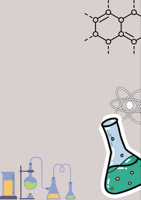 Science Doodles Chemistry, Chemistry Border Design, Experiment Background, Chemistry Wallpaper, Chemistry Background, Science Lab Decorations, Boarders Designs For Projects, Book Cover Page Design, Chemistry Projects