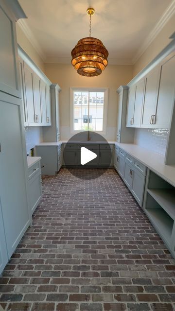 BRADLEY LEAVITT on Instagram: "Laundry room progress at our #MaplewoodManor project. One of our favorite details is the brick floor  Design @alishataylorinteriors  Build @ryan_aftconstruction @megan_aftconstruction @buildertrend  Architecture @corydesign" Brick Interior Flooring, Brick Look Tile Floor Bathroom, Stone Floor Laundry Room, Brick Laundry Room Floor, Brick Laundry Room, Brick Floor Design, Brick Floor Laundry Room, Brick Floor Mudroom, Brick Floors Mudroom