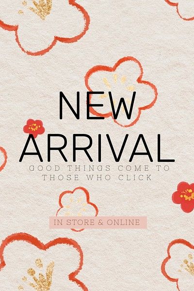 New arrival text floral background | Premium PSD Template - rawpixel New Arrivals Banner, Background Psd, Flower Cute, Floral Background, Free Illustrations, Creative Home, Psd Templates, Cute Pattern, New Arrival