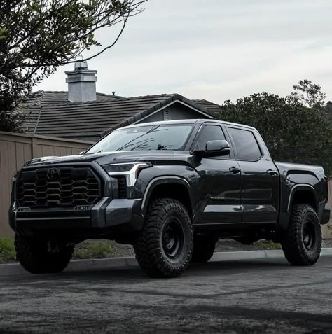 2023 Tundra Lifted, 2024 Toyota Tundra, Toyota Tundra Mods, Tundra Lifted, Toyota Tundra Lifted, Lifted Tundra, Truck Builds, Truck Accesories, Toyota Tundra Trd Pro