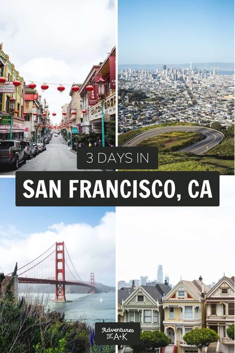 3 Days in San Francisco Itinerary Itinerary | The best things to do + eat! Day In San Francisco, San Francisco Itinerary, Photography Checklist, San Francisco Travel Guide, Best Bucket List, To Do In San Francisco, Cali Trip, Visit San Francisco, Alcatraz Island