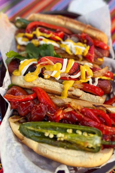 Mexican Hot Dogs Recipe (L.A. Street Dog) - Delicious Hot Dogs