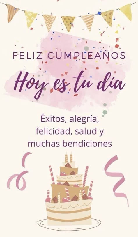 Spanish Birthday Wishes, Animated Happy Birthday Wishes, Happy Birthday Greetings Friends, Cute Happy Birthday, Happy Birthday Wishes Images, Happy Birthday Celebration, Birthday Wishes Messages, Happy Birthday Wishes Cards, Birthday Wishes And Images