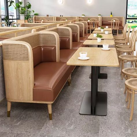 Restaurant Bench, Simple Restaurant, Restaurant Layout, Casual Restaurant, Restaurant Furniture, Upholstered Bench, Banquette, Simple Design, Bench