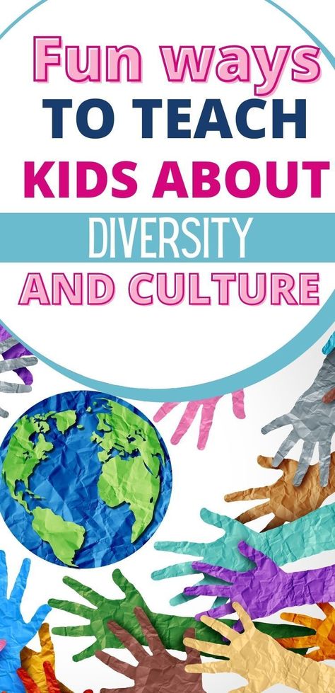 Kids are curious by nature and discovering that there are people and places around the world that are both similar and different from them is an important way to teach them about diversity and acceptance. These fun activities are the perfect way to teach kids about different cultures around the world and get them excited about learning! These activities are perfect for teaching the whole family about different countries, cultures and traditions. Multi Cultural Crafts For Preschool, Under 8s Day Activities, Cultural Diversity Week Activities For Toddlers, Inclusion And Diversity Activities, Ece Social Studies Activities, Culture And Diversity Activities, Cultural Diversity Day Activities, Diversity Activities For Kindergarten, Different Cultures Preschool Activities