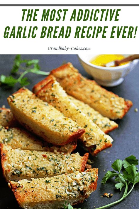 Garlic Bread Recipe (How to Make Garlic Bread) How To Make The Best Garlic Bread, Garlic Bread Recipe With Garlic Powder, Garlic Bread With Minced Garlic, Best Bread For Garlic Bread, Homemade Bread For Garlic Bread, Garlic Bread With Italian Bread, Garlic Bread With Italian Loaf, Homade Garlic Bread Toast, Homemade Garlic Bread Spread