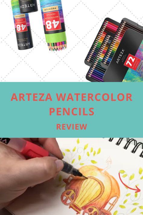 Best Watercolor Pencils, Arteza Watercolor, Best Pencil, Wooden Pencils, Production Line, Graphite Pencils, Watercolor Pencils, Ballpoint Pens, Drawing Tools