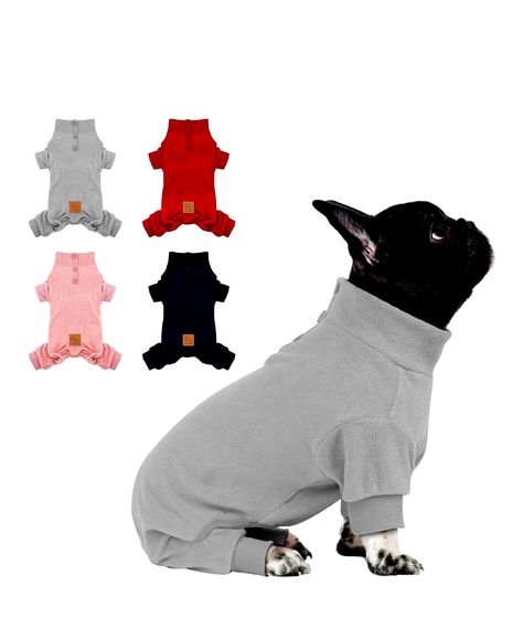 CYEOLLO PAJAMAS Thermal Jumpsuits Stretchy Crochet Dog Sweaters, Dog Onesie, Stretchy Jumpsuit, Doggie Clothes, Dog Pjs, Costumes 2023, Bulldog Clothes, Small Sized Dogs, Cold Weather Dogs