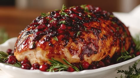 Christina Ferrare Turkey Recipe, Cranberry Orange Turkey Breast Crockpot, Cranberry Orange Glazed Turkey, Cranberry Turkey Breast Crockpot, Slow Cooker Cranberry Turkey Breast, Turkey With Cranberry Glaze, Turkey Breast Christmas Dinner, Cranberry Orange Turkey Breast, Turkey Breast Recipes Dutch Oven