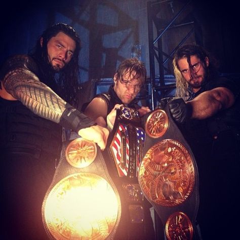 roman reigns with tag team gold  | photo courtesy of wwe com Wwe Shield, Wwe Dean Ambrose, Wwe The Shield, Shield Wwe, The Shield Wwe, Dean Ambrose Seth Rollins, Roman Reigns Dean Ambrose, Brother Love, Wwe Tag Teams