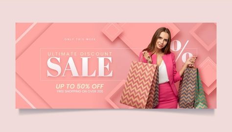 Ecommerce Banner Design, Shopping Banner, Site Banner, Website Banner Design, Black Friday Banner, Cloth Banners, Banner Drawing, Store Banner, Facebook Cover Template