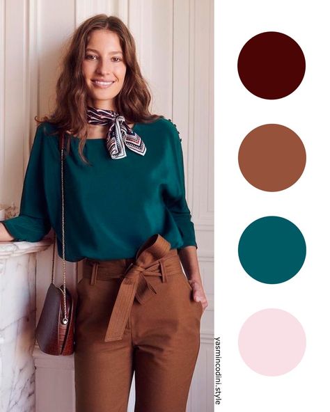 Autumn Color Palette Fashion, Mode Ab 50, Seasonal Palette, Autumn Color Palette, Colour Combinations Fashion, Color Combos Outfit, Autumn Palette, True Autumn, Color Blocking Outfits