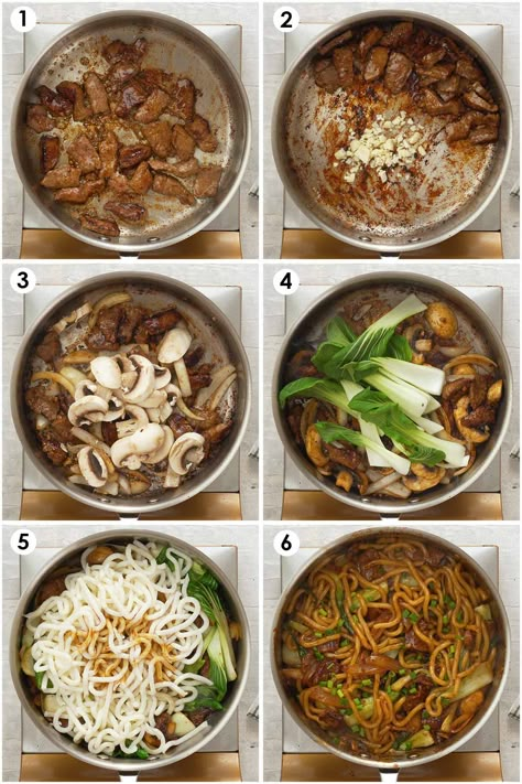 Bulgogi Beef Udon Stir Fry, Stir Fried Udon Noodles, Udon Noodle Stir Fry Beef, Steak Udon Noodles, Steak Noodle Stir Fry, Stir Fry Yakisoba Noodles, Udon Stir Fry Recipe, Udon Salad, Stir Fry Udon Noodles