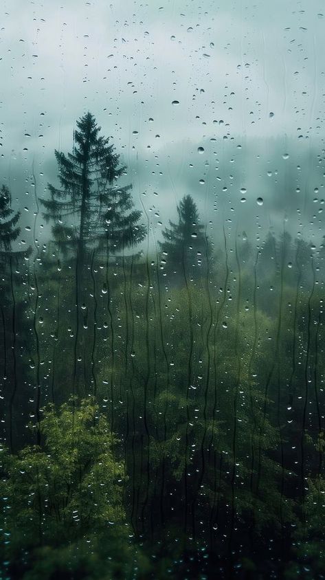 Monsoon Wallpaper Rain, Land With Trees, Raining Wallpaper Aesthetic, Aesthetic Photos To Take In The Rain, Forest Rain Wallpaper, Rain Background Aesthetic, Aesthetic Pictures Rain, How To Paint Rain, Rainy Forest Wallpaper