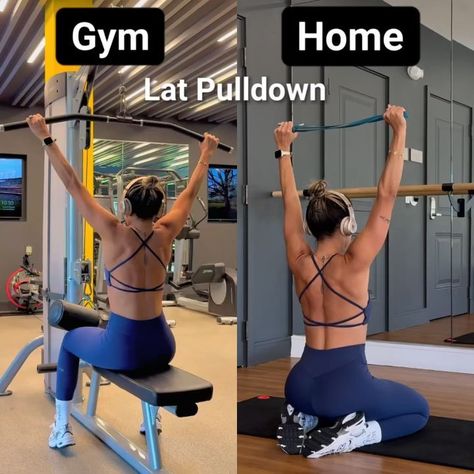 @fitworkout.day • Gym vs Home🏠 | Lat pulldown 💪🏻 👉https://amzn.to/4f61vHb • Threads Lat Pulldown Exercises, Lat Pulldowns, Workout Challenges, Fit At Home, Lat Pulldown, Get Up And Go, Exercise Workouts, Exercises At Home, Getting Fit