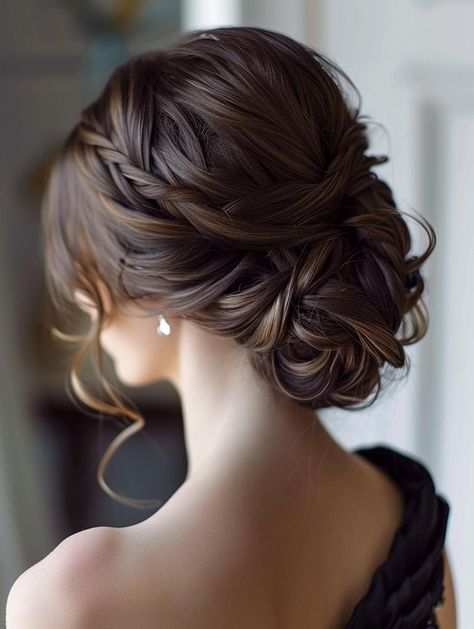 Elegant Updos: Perfect Hairstyles for Weddings, Proms, and Every Occasion Pretty Updos For Long Hair For Prom, Wedding Hairstyles Updo Brunette, Soft Bridal Updo Loose Curls, Up Do Hairstyles Long Hair, Bridal Hair Updo Medium Length, Bridal Updo With Veil Brown Hair, Wedding Long Hair Updo, Bridesmaid Up Do Long Hair, Cascading Updo Brides