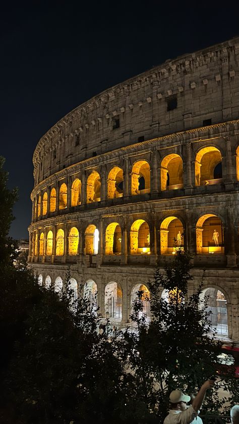 #coliseum #rome #nightwalk The Colosseum Aesthetic, Colessium Rome, Colesium Rome Aesthetic, Colleseum Rome, Rome Coliseum, Italy Colosseum, Rome Trip, Rome Aesthetic, Italy Vibes