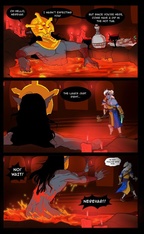 Dagoth Ur X Nerevar, Dagoth Ur Art, Morrowind Nerevarine, Kaidan Skyrim Art, Kaidan Skyrim, Elder Scrolls Funny, Skyrim Comic, Dagoth Ur, Elder Scrolls Fanart