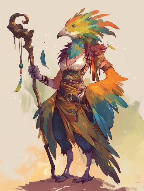 Bird Humanoid, Bird Human Hybrid, Humanoid Bird, Bird Human, Humanoid Animals, Human Hybrid, Parrots Art, Running Horses, Saved Pins