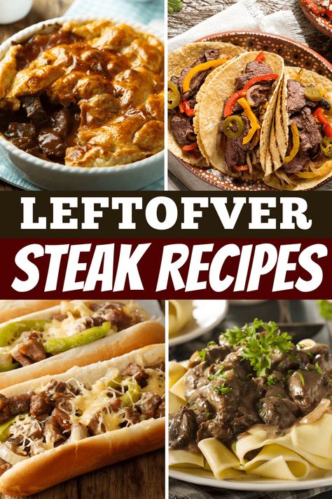 Sliced Steak Dinner Ideas, Dinner With Leftover Steak, Leftover Strip Steak Recipes, Leftover Sirloin Steak Recipes, Ideas For Leftover Steak, Meals With Leftover Steak, Leftover Tri Tip Recipes Ideas, Leftover Steak Casserole Recipes, Leftover Sirloin Steak