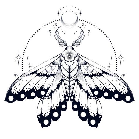 Sphynx Moth Tattoo, Luna Moth Drawing Reference, Moth Tattoo Inside Elbow, Cusp Of Beauty Tattoo, Creepy Moth Tattoo, Atlas Moth Tattoo Design, Moth Tattoo Ideas For Women, Moth Design Tattoo, Moth Tatoos Ideas