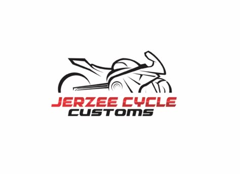 Jerzee Cycle Customs Logo Winning Design by mazyo2x Motorcycle Shop Logo, Workshop Logo Design, Motorcycle Logo Design, Motorcycle Repair Shop, Custom Motorcycle Shop, Workshop Logo, Shop Graphic Design, Logo Moto, Motorcycles Logo Design