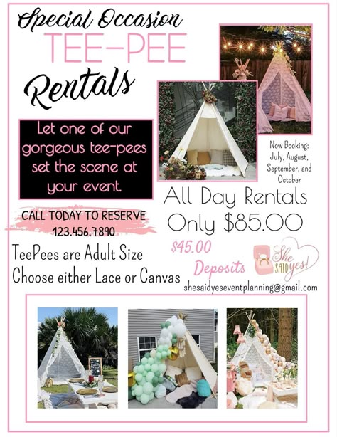 Party Rental Space Ideas, Party Business, Event Rental Items, Party Business Ideas, Party Rental Business, Event Rental Business Ideas, Wedding Rental Business, Party Rental Business Ideas, Event Rental Business