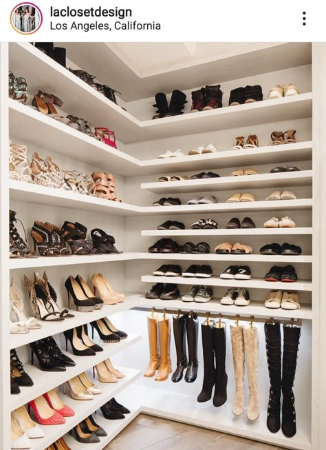 Wardrobe Design For Shoes, Shoes And Bags Closet Ideas Small Space, Shoes And Bags Closet Ideas, Shoes Room Ideas, Shoe Room Ideas, Shoe Bag Storage, Dollar Bag, Bag Storage Ideas, Small Space Storage Bedroom