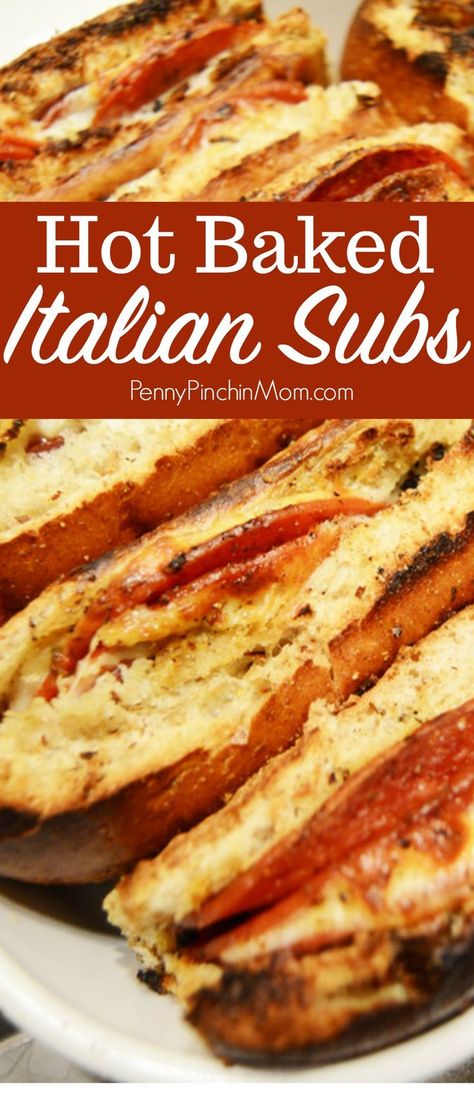 Sandwich Italian, Italian Sandwich Recipes, Italian Subs, Hot Sandwich Recipes, Italian Sub, Easy Sandwich Recipes, Italian Sandwich, Italian Dinner Recipes, Dinner Sandwiches