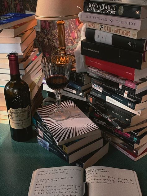 Book Piles, Swann's Way, Terrence Loves You, History Aesthetic, Chaotic Academia, Burger Bar, A Bottle Of Wine, The Bell Jar, The Secret History