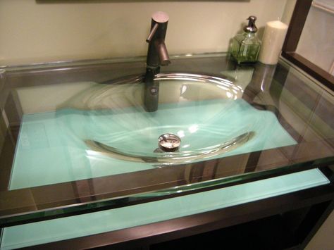 Vessel Sink Ideas, Bathroom Sinks And Vanities, Sink Remodel, Glass Bathroom Sink, Bathroom Sink Ideas, Bathroom Sink Design, Unique Bathroom Vanity, Bathroom Sink Decor, Small Bathroom Sinks