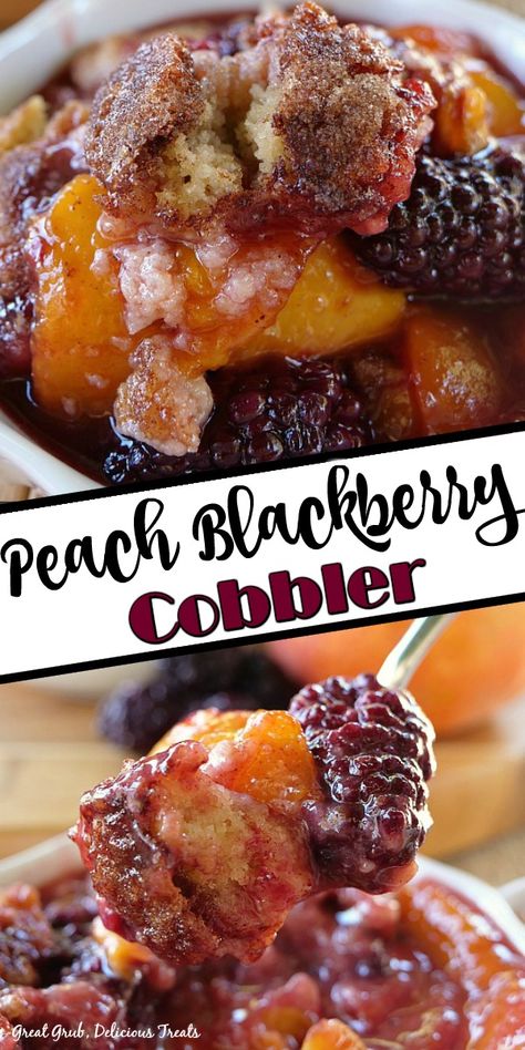 Blackberries Cobbler, Blackberry Peach Cobbler, Berry Cobbler Recipes, Blackberry Dessert, Blackberry Cobbler Recipe, Cobbler Recipes Easy, Cobbler Topping, Blackberry Recipes, Blackberry Cobbler