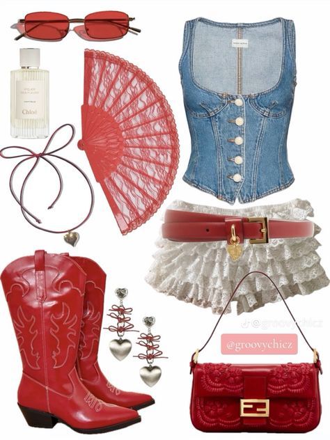 Girly Rodeo Outfit, Country Vibe Outfits, Festival Fits 2024, Country Concert Outfit Shorts, Ibiza Rave Outfit, Chappel Roan Concert Outfit, Chappell Roan Inspired Outfits, Concert Outfit Shorts, Rodeo Outfits Summer