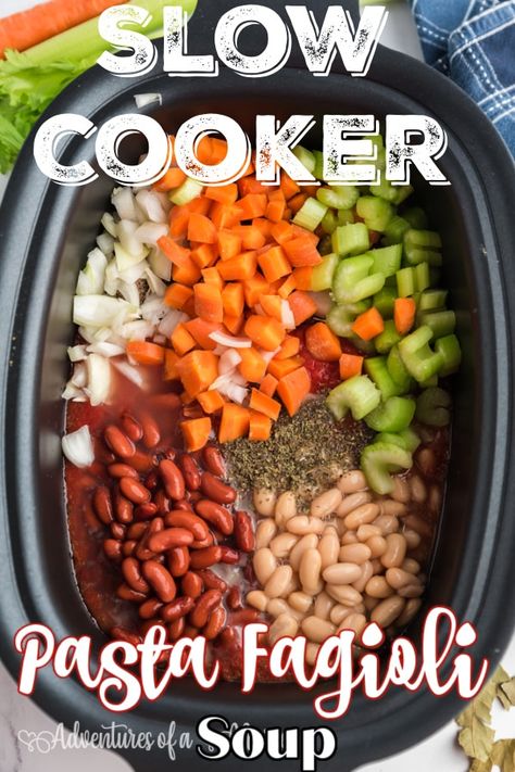 Easy Pasta Fagioli Soup Crock Pot, Pasta Fagioli Soup Olive Garden Slow Cooker, Olive Garden Soup Fagioli Crock Pot, Olive Garden Pasta Fagioli Recipe Crock Pot, Copycat Olive Garden Fagioli Soup, Crockpot Pasta Fagioli Soup Easy Recipes, Slow Cooker Pasta Fagioli Soup, Low Calorie Pasta Fagioli Soup, Crockpot Fagioli Soup