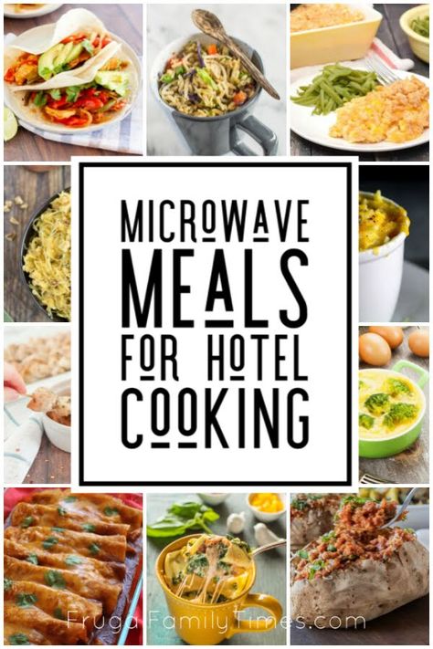 Help! Our AirBNB doesn't have a stove! We have a solution: healthy microwave recipes! Whether you are on a road trip or renting a vacation stay with no oven - these hotel recipes will help. We needed easy hotel kitchenette meals for our trip - to save money on expensive meals out - that's why we created this list of family friendly microwave recipes and tips for travel. Microwave Recipes For Kids, Easy Travel Meals, Healthy Microwave Recipes, Hotel Room Cooking, Hotel Kitchenette, Microwave Recipes Dinner, Hotel Recipes, Expensive Meals, Easy Vacation Meals