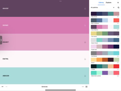 Pokemon Types, App Creation, Fairy Type Pokemon, Types Of Fairies, Type Pokemon, Design App, Colour Palette, Color Palettes, App Design