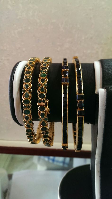 Emerald ..Sapphire Bangles Emerald Bangles Gold, Emerald Bangles, Dubai Gold Bangles, Pearl Bangles Gold, Sapphire Bangle, Solid Gold Bangle, Gold Bangles Indian, Ruby Bangles, Black Bangle