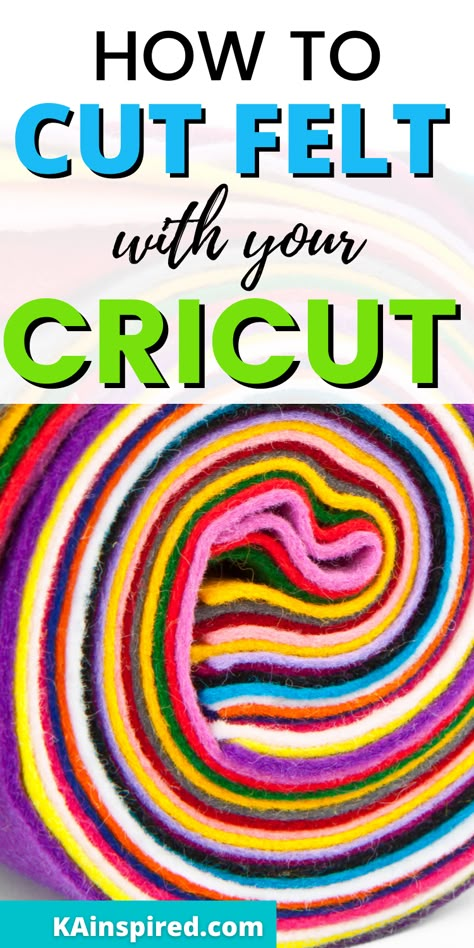 HOW TO CUT FELT WITH YOUR CRICUT Vinyl On Felt, Cricket Felt Projects, Cricut Maker Fabric Projects, How To Cut Felt With Cricut, Cricut Projects Felt, Foam Cricut Projects, Felt Magnets Diy, Felt Cricut Projects, Cut Felt With Cricut