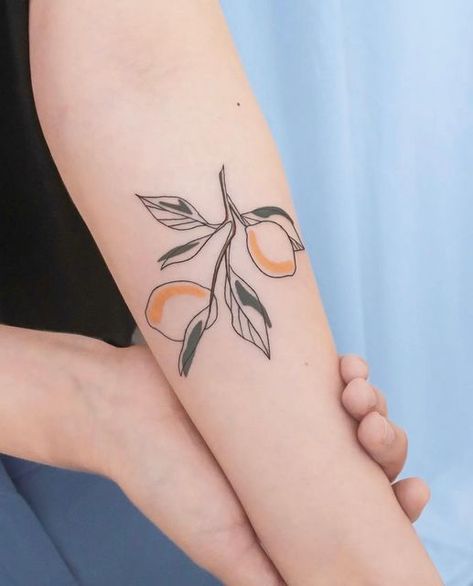 Orange Tattoo, Darkside Tattoo, Pair Tattoos, Mum Tattoo, Branch Tattoo, Circle Tattoos, Elbow Tattoos, Plant Tattoo, Most Popular Tattoos