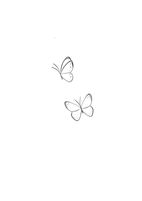 Simple Back Shoulder Tattoo, 2 Butterfly Tattoo Stencil, Small Butterfly Sketch, Small Butterfly Outline, Double Butterfly Tattoo, Small Butterfly Tattoo Designs, Butterfly Outline Tattoo, Delicate Butterfly Tattoo, Simple Butterfly Drawing