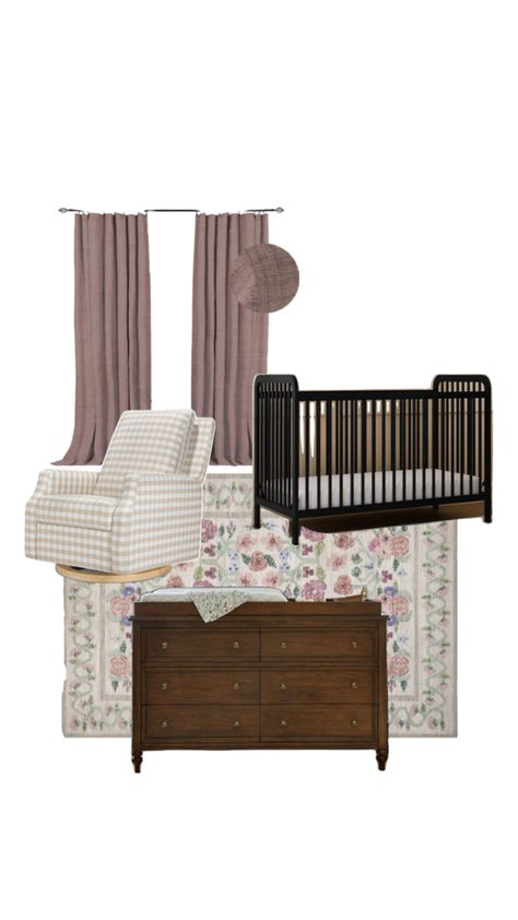 Dark Wood Nursery, Nursery Girl, Wood Nursery, Nursery Ideas, Girl Nursery, Dark Wood, Nursery, Wood