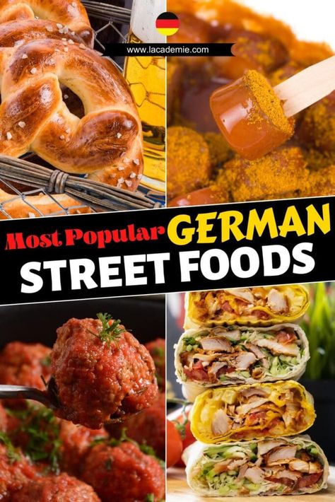 German Foods Authentic, German Street Food, German Winter Food, Octoberfest Recipes, Typical German Food, German Recipes Dinner, German Main Dishes, German Appetizers, German Snacks