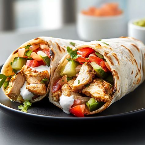 Chicken Shawarma Recipe - Quick and Delicious Greek Shawarma, Chicken Schwarma, Shawarma At Home, Chicken Shawarma Recipe, Shawarma Recipe, Chicken Slices, Tasty Chicken, Chicken Shawarma, Mediterranean Food