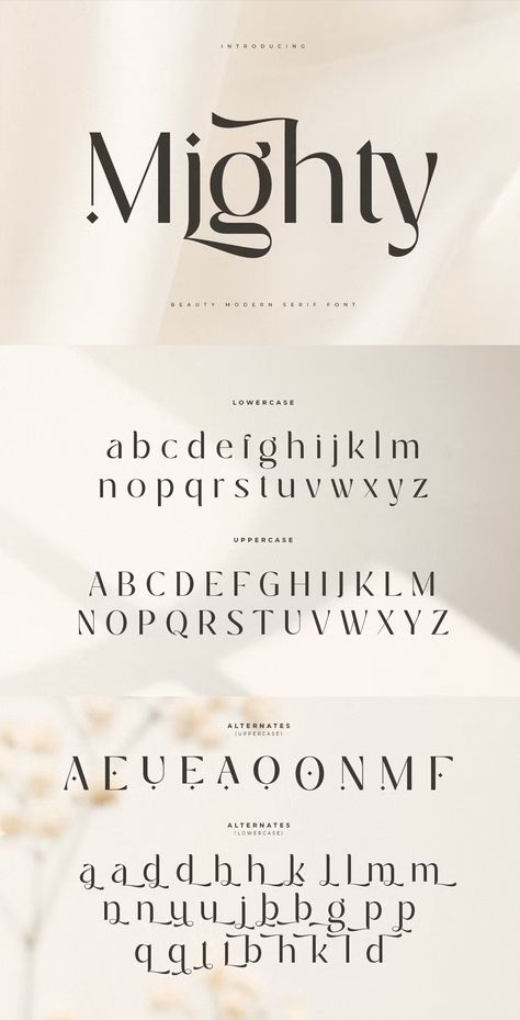 Mighty Luxury Glamour Beauty Font