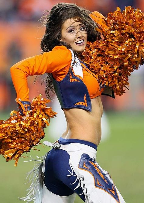 PATRICIA Cheerleader Ideas, Bronco Cheerleaders, Denver Broncos Cheerleaders, Denver Broncos Baby, Broncos Cheerleaders, The Cheerleaders, Denver Bronco, College Cheerleading, Cheer Leaders