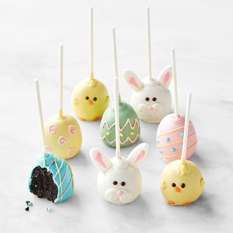 These Williams-Sonoma Easter Bunny Cake Pops Are Too Cute To Pass Up – SheKnows Easter Cake Balls, Easter Bunny Cake Pops, Easter Desserts Cake, Bunny Cake Pops, Easter Cupcakes Easy, Pasteles Halloween, Easy Easter Brunch, Easter Cake Pops, Cake Pop Designs