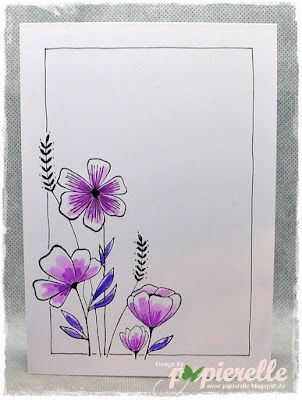 Bonito marco o borde de flores en acuarela. Aesthetic Flower Border, Assignment Design Ideas, Assignment Border Designs, Cute Border Designs For Projects, Project Cover, Card Border, Boarders Designs For Projects, File Decoration Ideas, Book Art Projects